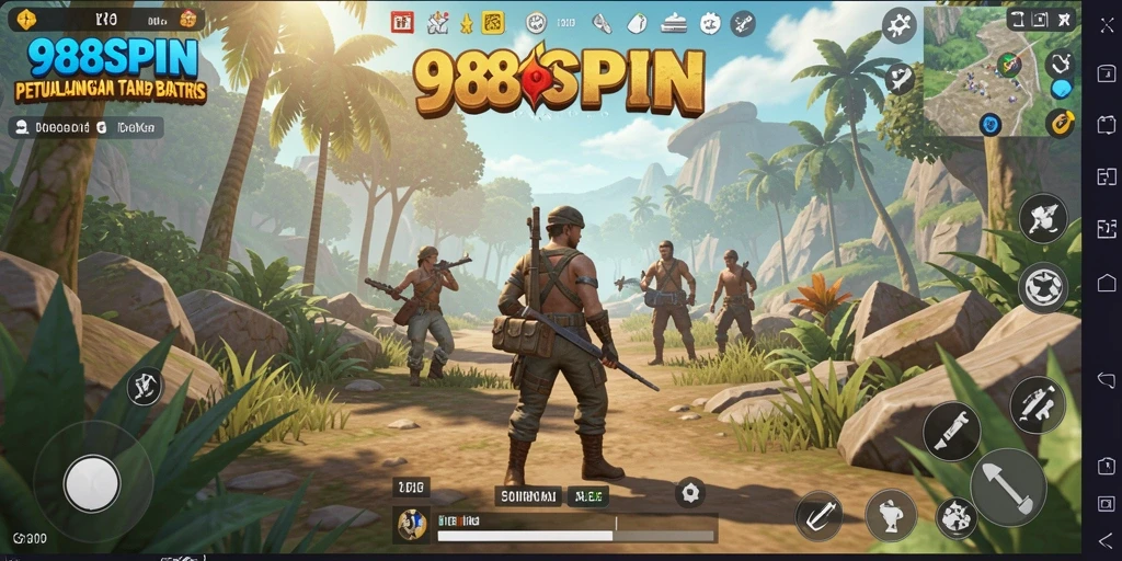 Gameplay seru di dunia terbuka 988SPIN yang luas.