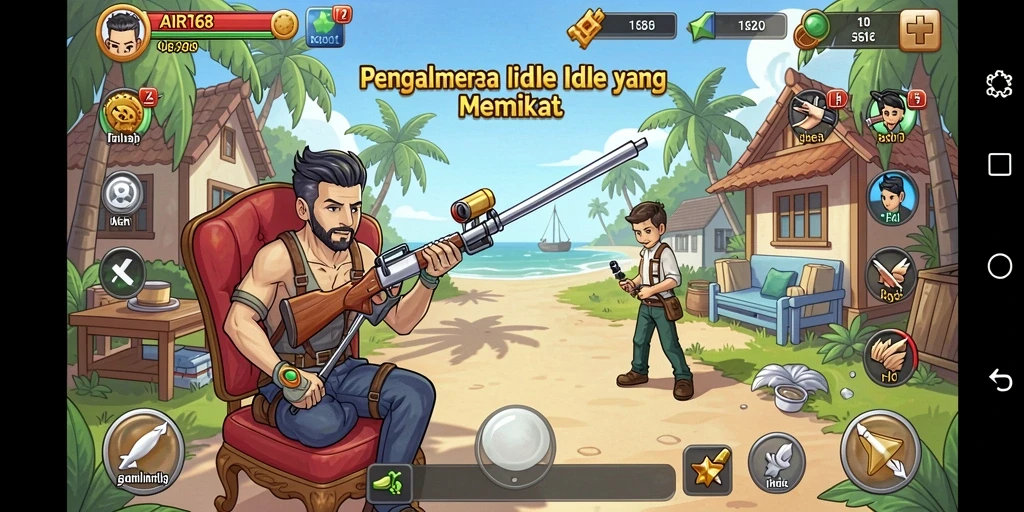 Screenshot AIR168 menunjukkan gameplay santai yang menarik perhatian.