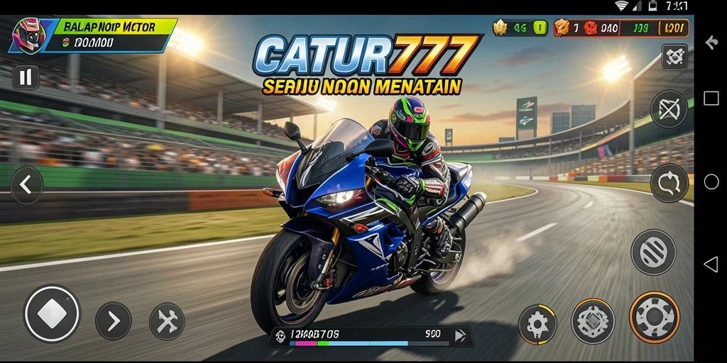 Tampilan gameplay menegangkan dan penuh aksi di CATUR777.