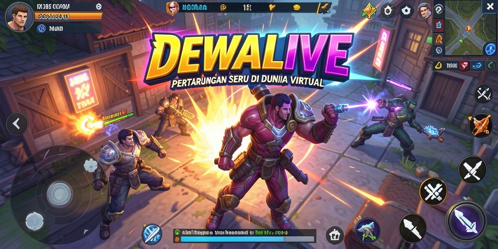 Gameplay DEWALIVE dengan pertarungan seru dan penuh strategi.