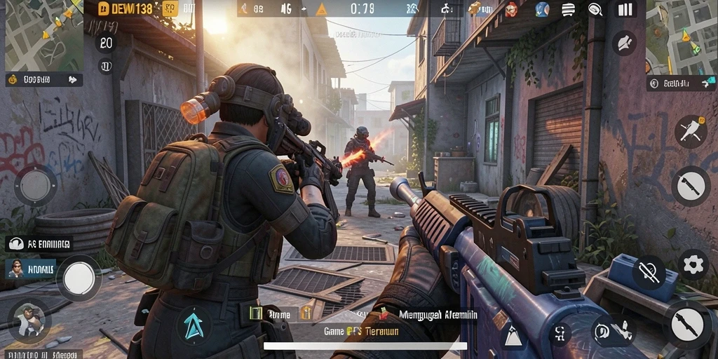 Gameplay intens dari <strong>DEWI138</strong> dengan aksi tembak-menembak yang seru.