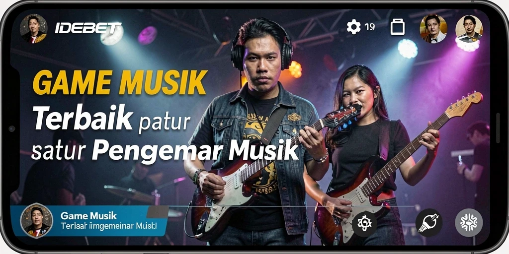 Gameplay IDEBET yang interaktif dan menyenangkan dengan musik.