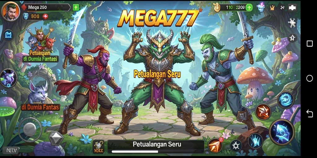 Screenshot MEGA777 menampilkan aksi petualangan yang menarik dan visual yang memukau.