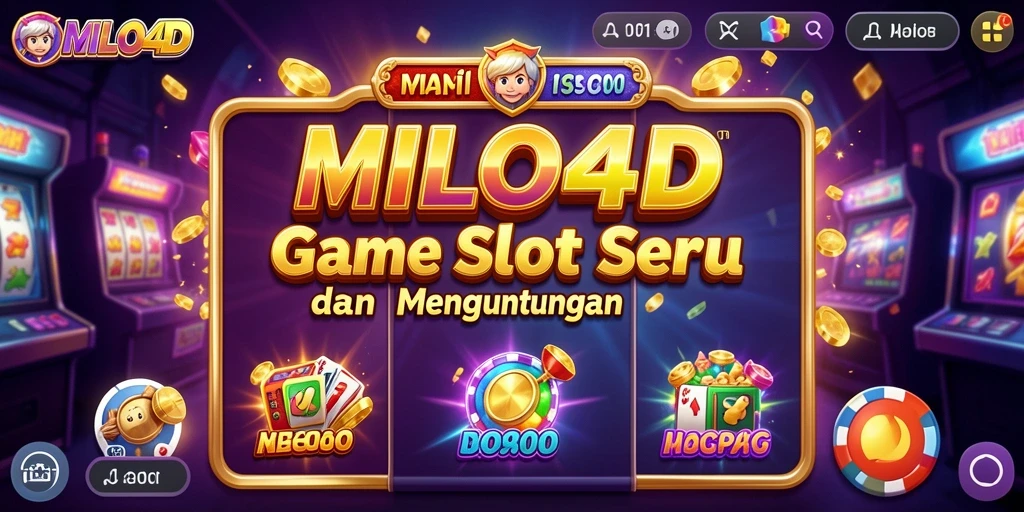 Tampilan menawan dari gameplay Slot MILO4D yang seru.