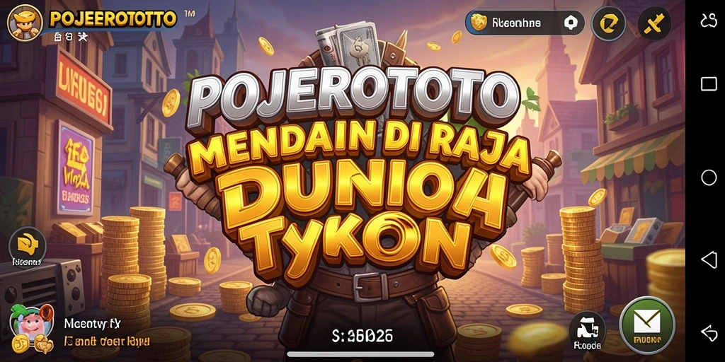 Tampilan gameplay menarik dari POJEROTOTO yang menunjukkan aksi Tycoon.