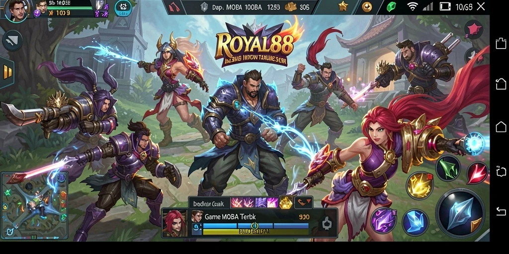 Tampilan gameplay seru dalam ROYAL88 yang memukau.