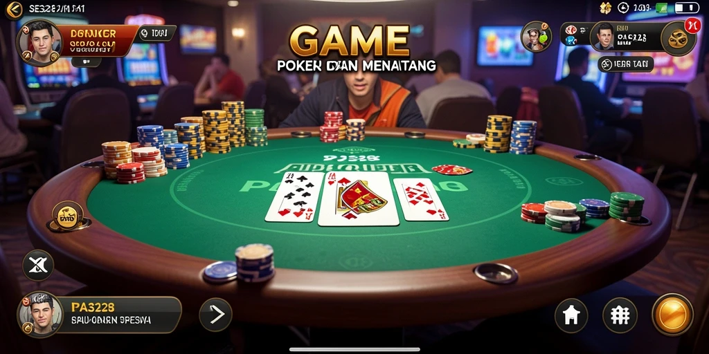 Tampilan gameplay poker yang mendebarkan di SE328.