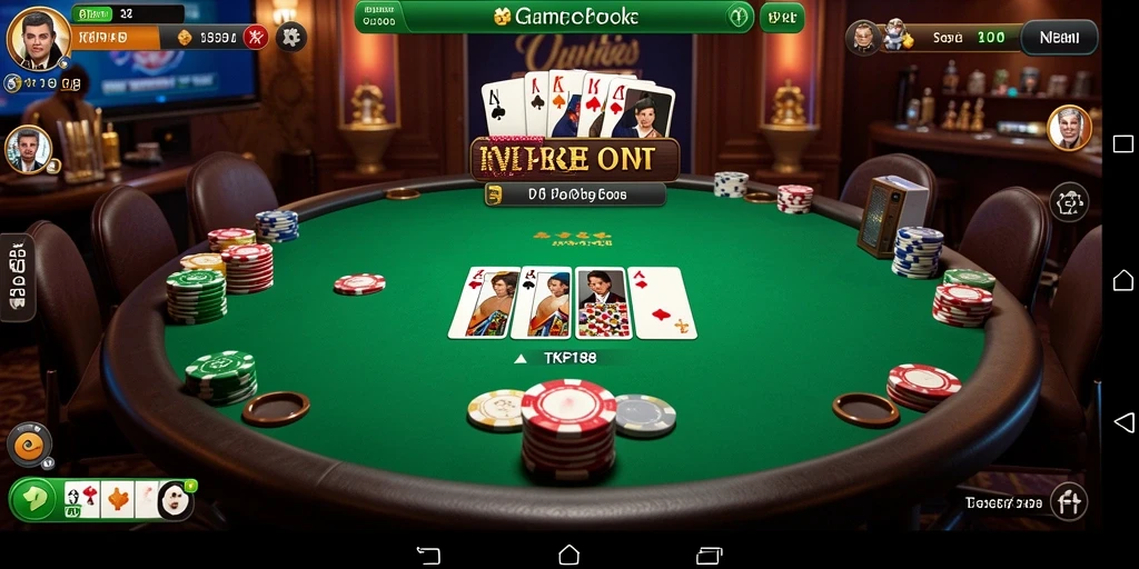 Tampilan menarik dari gameplay Poker di TKP188