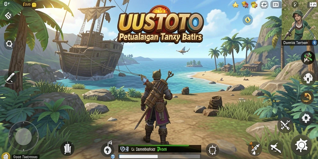 Tampilan menarik gameplay dengan eksplorasi dunia terbuka.