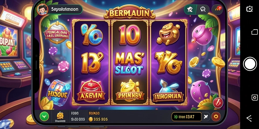 Tampilan gameplay Slot V21 yang mendebarkan dan penuh warna.