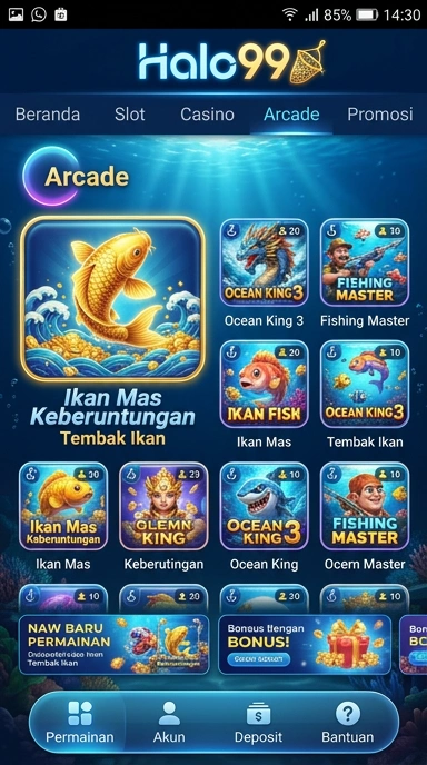 Katalog aplikasi halo99 yang beragam dan terorganisir.